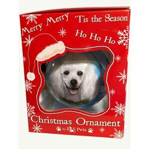 E S Imports Shatter Proof Ball Christmas Ornament  Poodle Dog